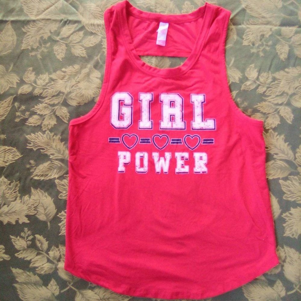 No Boundaries "Girl Power" Muscle Tank Top